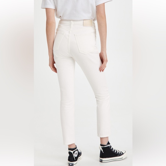 CITIZENS OF HUMANITY Charlotte High Rise Straight Jeans in White Denim - Picture 6 of 13